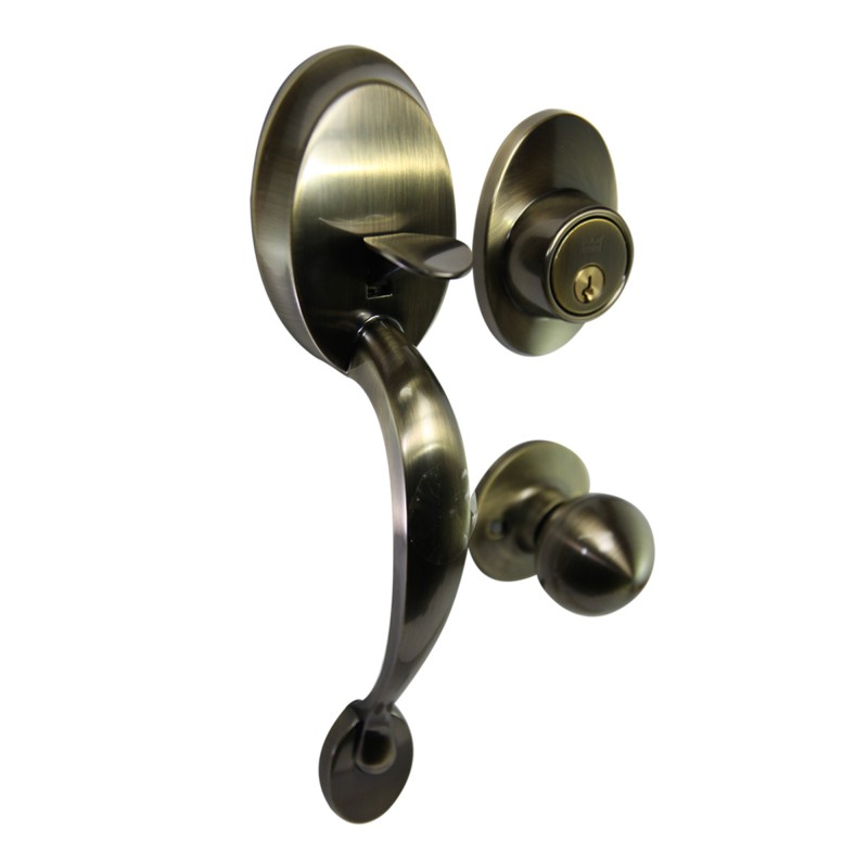 Dorma Throw Deadbolt Heavy Duty Handleset Mortise Lock DH3 Romance finishes US5 Satin Brass